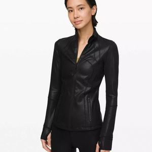 NWOT Lululemon Define Jacket Spark Luminosity Foil  Black Size 4